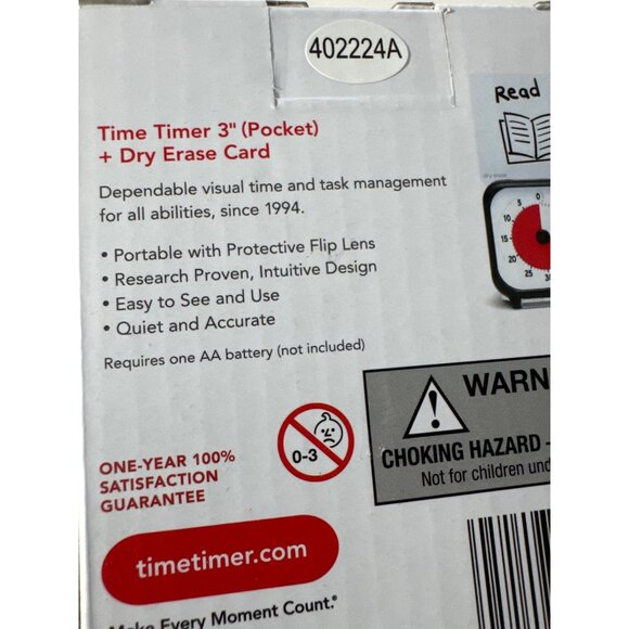 Time Timer 3" Pocket Visual Timer With Dry Erase Card - Picture 3 of 13